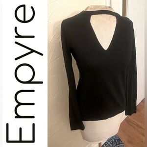 Event Black Long Sleeve Keyhole Top by Empyre -Sz XS-